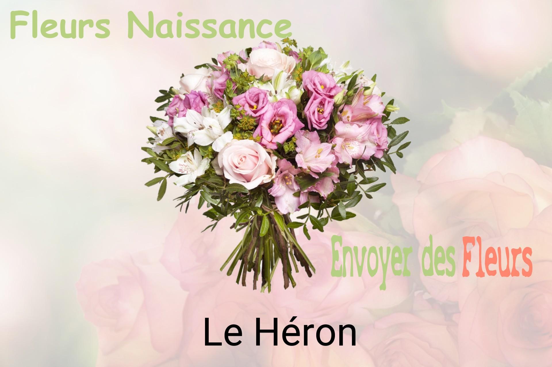 Bouquet de fleurs de naissance livré à Le Héron